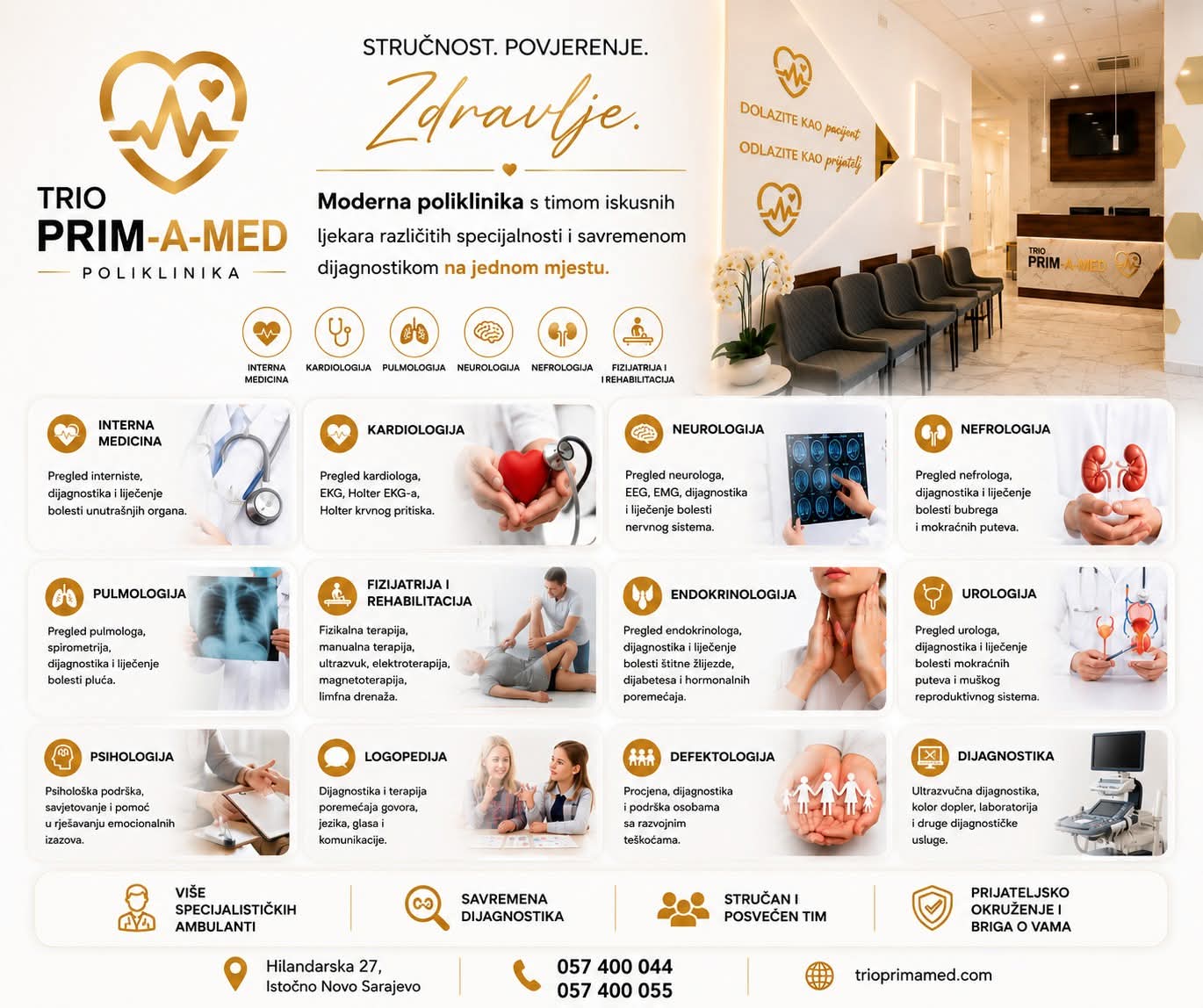 Zdravlje na prvom mjestu – iskoristite priliku za ultrazvučni pregled štitne žlijezde i dojki u Poliklinici TRIO Prim-A-Med!