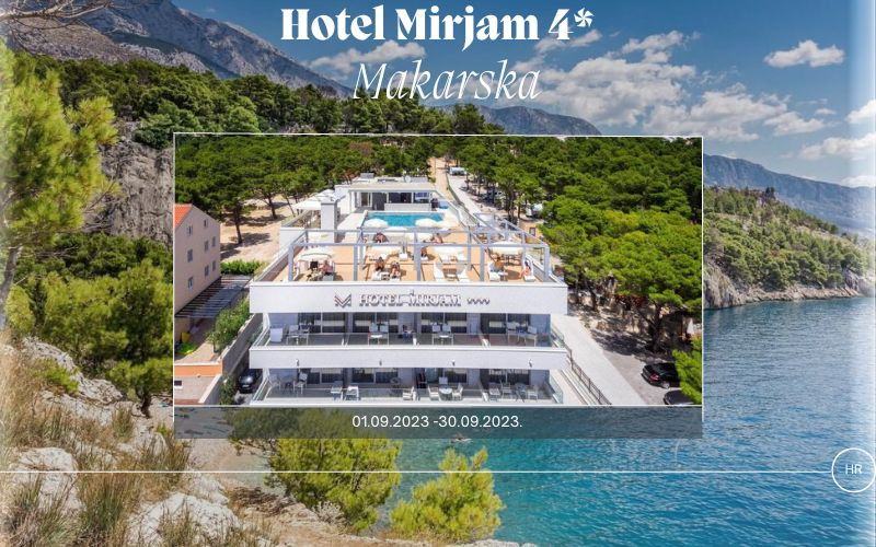 Dočekajte kraj ljeta u Makarskoj │ Priuštite sebi idealan predah te uživajte u opojnim mirisima mora i savršenoj usluzi koju Vam pruža Boutique Hotel Mirjam 4*!