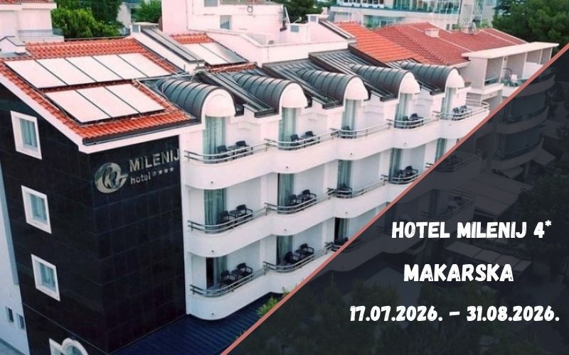 Uživajte u ljetnom odmoru u Makarskoj – Hotel Milenij 4* pruža idealan spoj komfora, elegancije i blizine mora!