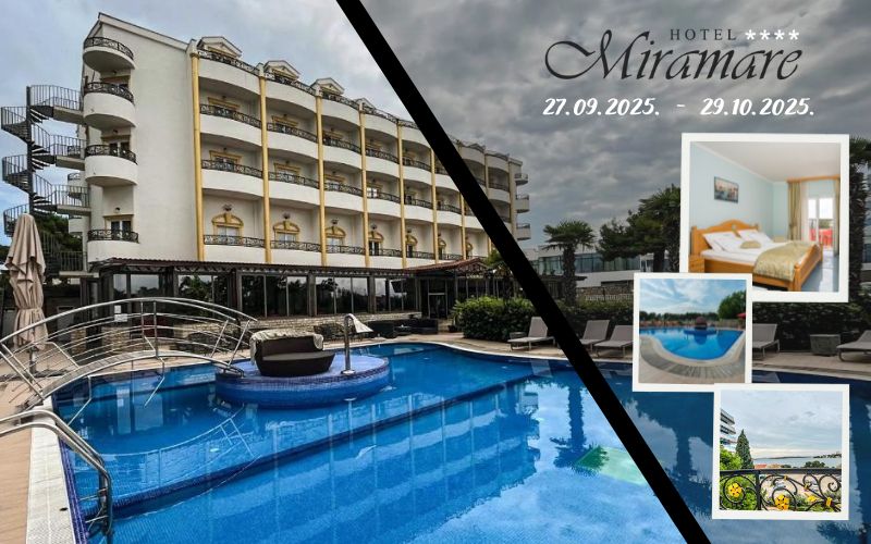 Hotel Miramare 4*, Vodice I Doživite nezaboravan spoj morskih talasa, sunčanih dana te osvježavajućeg povjetarca u čarobnom kutku svijeta!