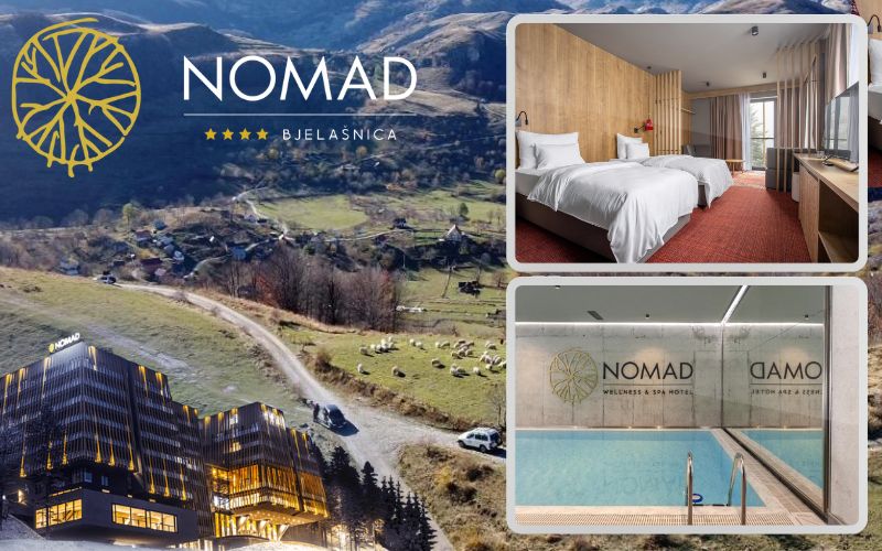 Hotel Nomad 4*, Bjelašnica | Uronite u opuštajuću atmosferu planinskog raja i uživajte u čarobnom Wellness & Spa odmoru!