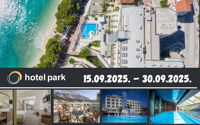 Makarska I Vaš savršen odmor počinje na obali Jadranskog mora gdje se luksuz i prirodni sklad susreću u harmoniji Hotela Park 4*!