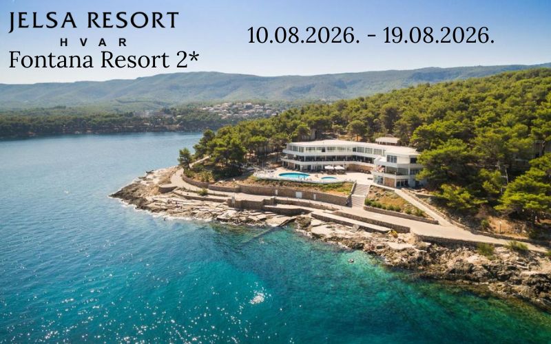 Doživite jedinstven odmor na Hvaru u Fontana Resortu 2*, gdje mediteranska priroda, morski povjetarac i spokoj stvaraju savršenu atmosferu za opuštanje!