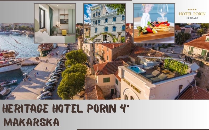 Heritage Hotel Porin 4* – savršen izbor za sve koji žele doživjeti Makarsku kroz spoj tradicije, elegancije i autentičnog dalmatinskog ambijenta!