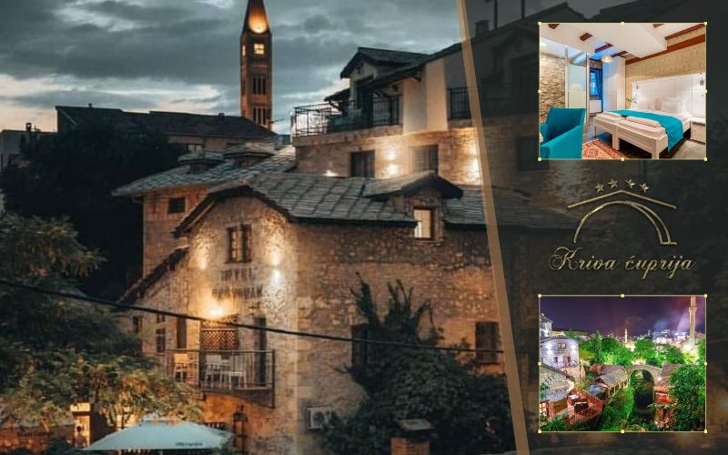 Hotel Kriva Ćuprija 4* | Uživajte u čarima Mostara, gdje se tradicija i luksuz spajaju uz prelijep pogled na Stari most!