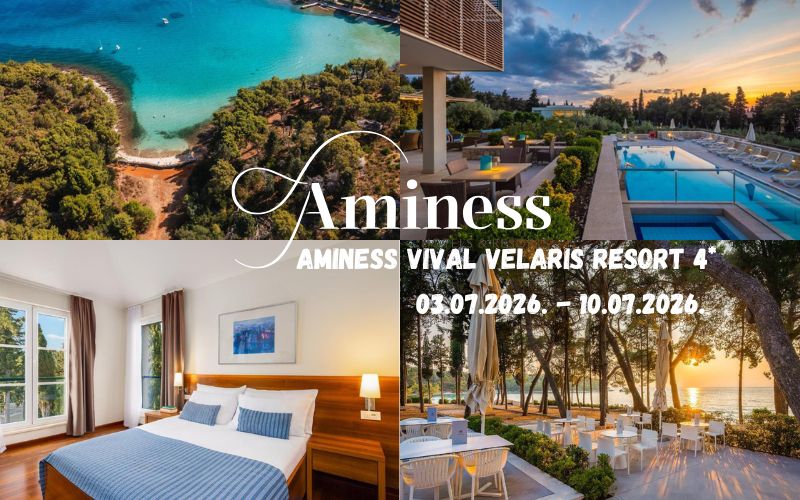 Uživajte u ljepotama Brača uz boravak u Aminess Vival Velaris Resortu 4*, okruženom mediteranskim zelenilom i kristalno čistim morem!