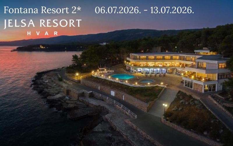 Uživajte u čaroliji Hvara uz boravak u Fontana Resortu 2* – mjestu gdje se šum mora i miris borove šume stapaju u nezaboravan odmor!